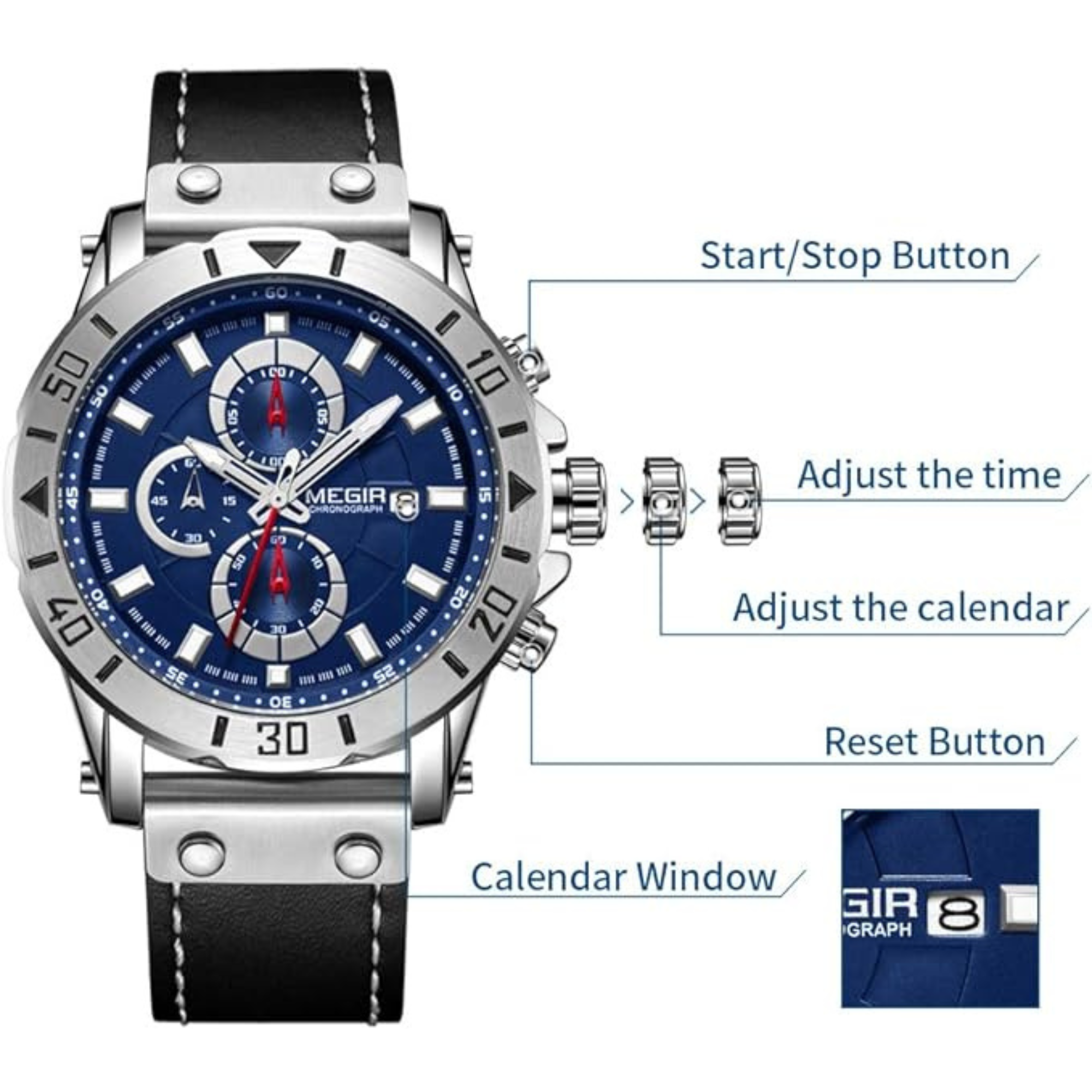 Manike MEGIR 2081 Herren Uhr Manike MEGIR 2081 Herren Uhr